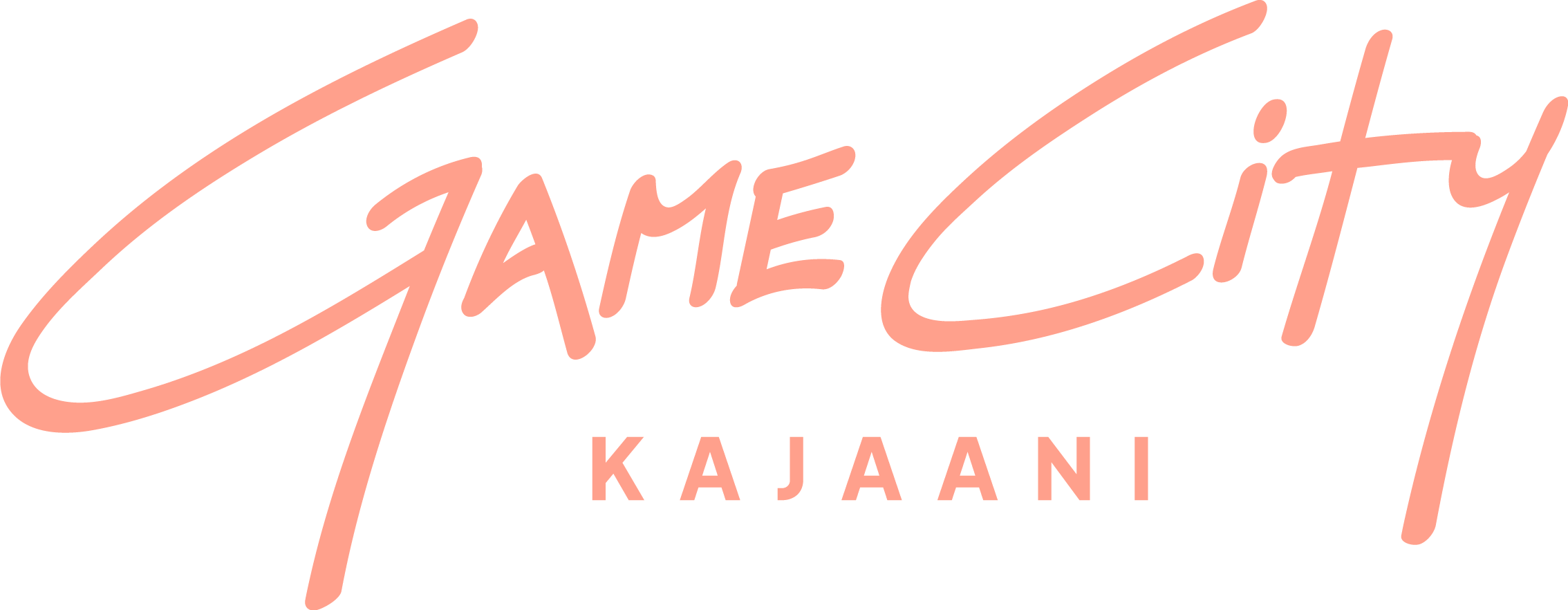 GameCity Kajaani Logo in coral color.